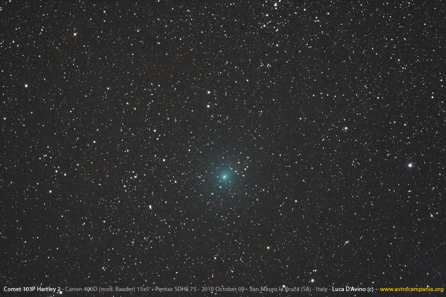 Comet 103P Hartley2 20101009 DAVI